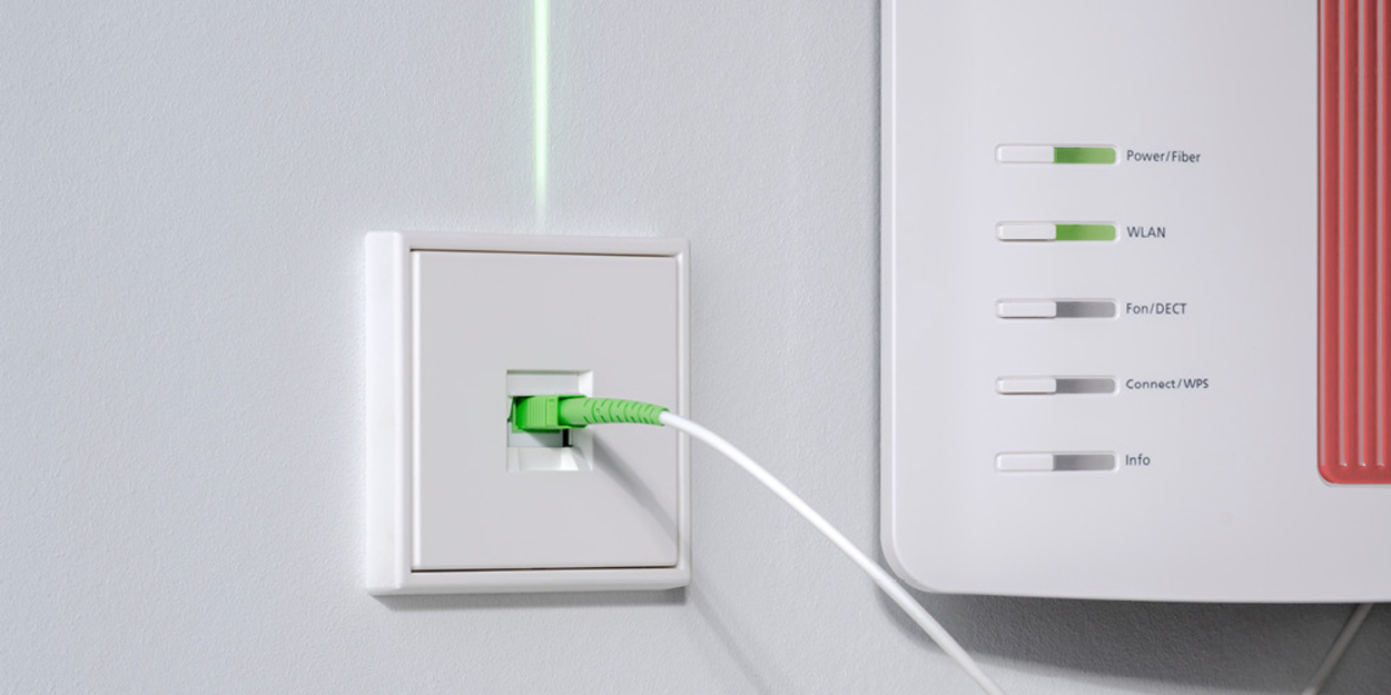 Die neuen Glasfaser-Anschlussdosen bei Elektro Lehmann in Geslau